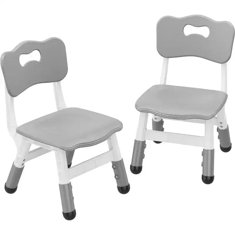 CuisinSmart Kids Chair 2 Pack, Height Adjustable Kid Chair, Toddler Chairs for Children Boys Girls Age 2-6, for Home, Family, Classroom, Nursery Grey