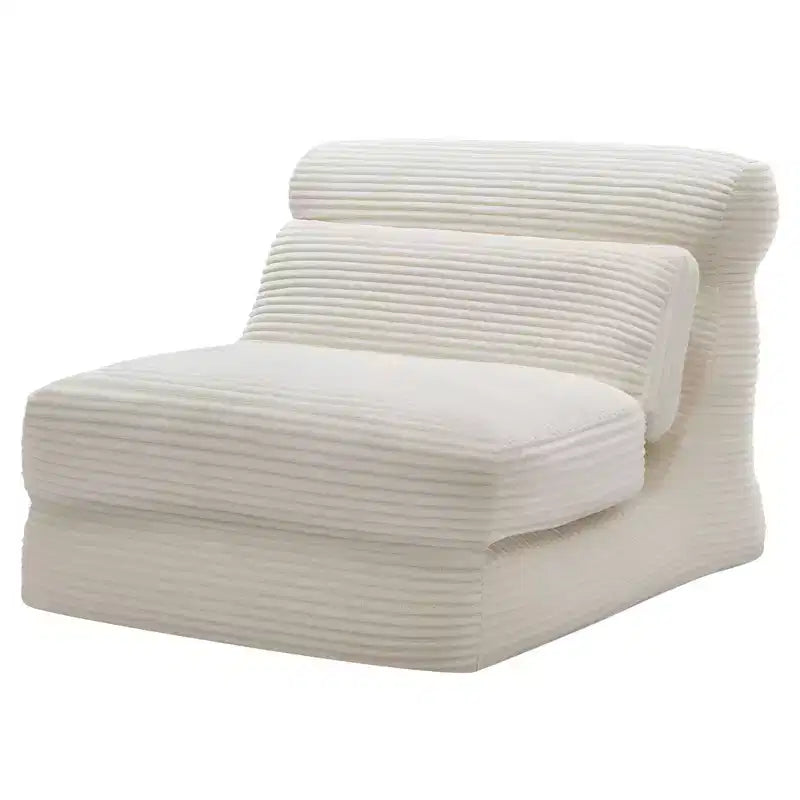 JIONJOY 3-in-1 Convertible Sofa Bed - Sleeper Chair with High-Density Foam, Portable Fold Out Lounger-White