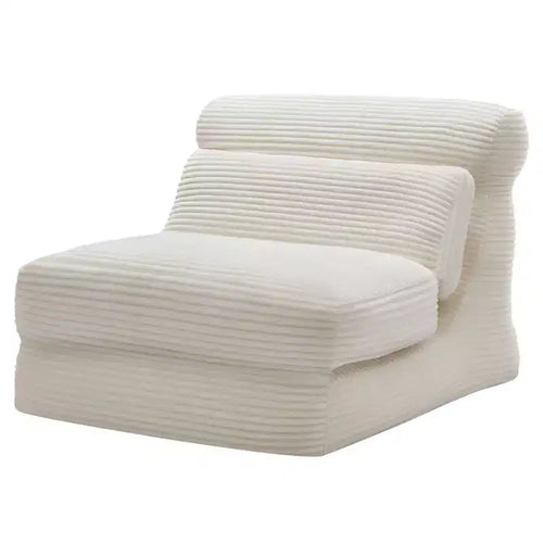 JIONJOY 3-in-1 Convertible Sofa Bed - Sleeper Chair with High-Density Foam, Portable Fold Out Lounger-White