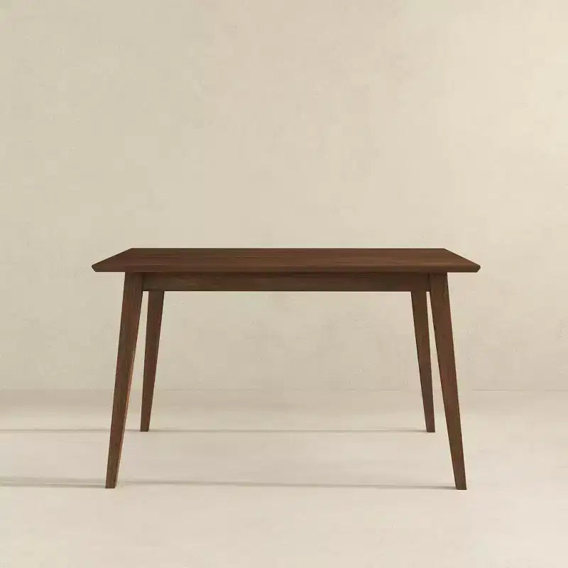 47 Modern Style Solid Wood Rectangular Dining Table  Modern Beveled-Edge Breakfast Table, Seats 4
