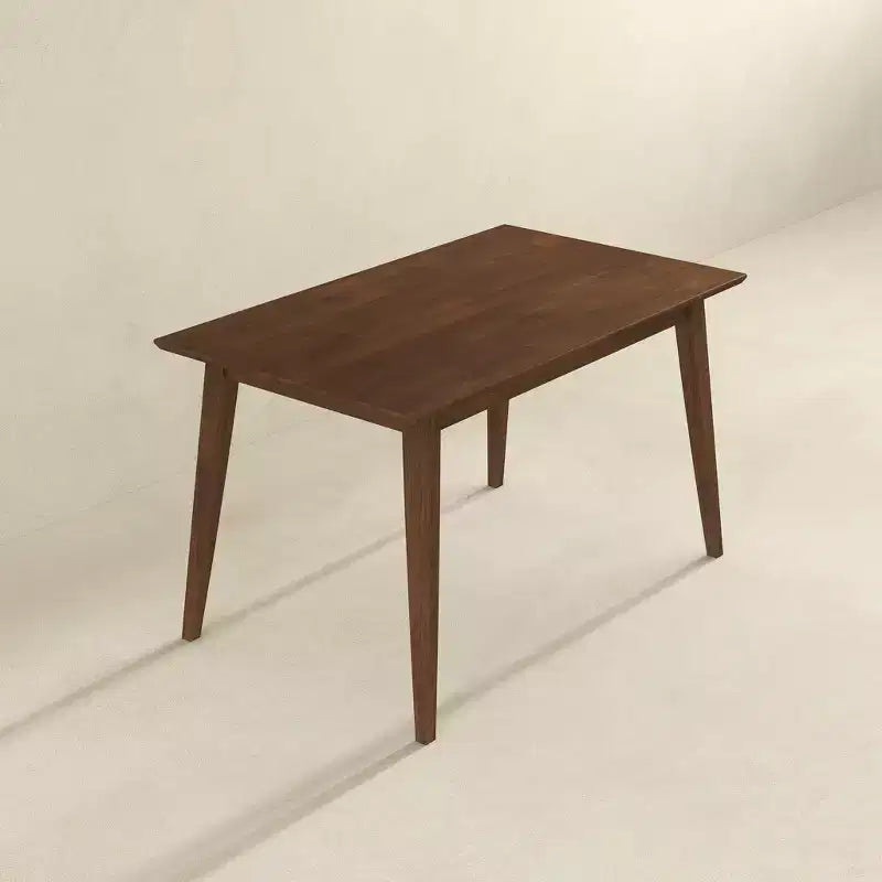 47 Modern Style Solid Wood Rectangular Dining Table  Modern Beveled-Edge Breakfast Table, Seats 4