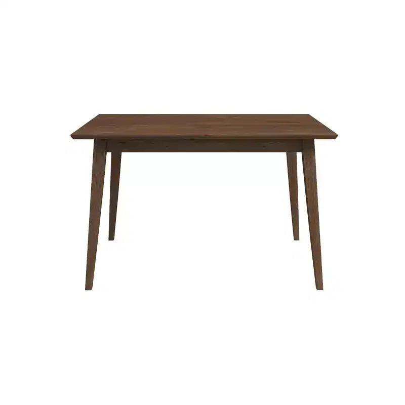 47 Modern Style Solid Wood Rectangular Dining Table  Modern Beveled-Edge Breakfast Table, Seats 4