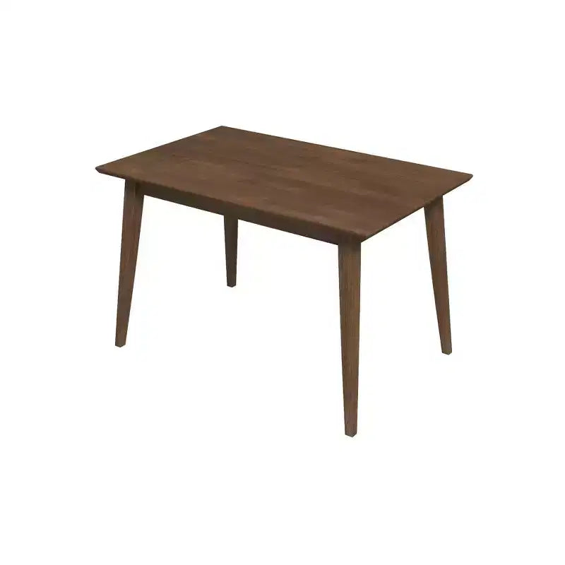 47 Modern Style Solid Wood Rectangular Dining Table  Modern Beveled-Edge Breakfast Table, Seats 4