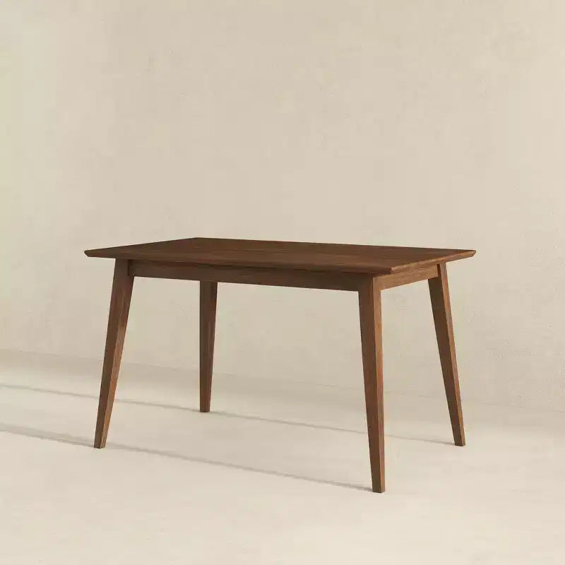47 Modern Style Solid Wood Rectangular Dining Table  Modern Beveled-Edge Breakfast Table, Seats 4