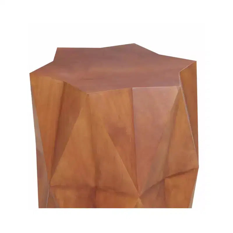 24 Brown Solid Wood End Table