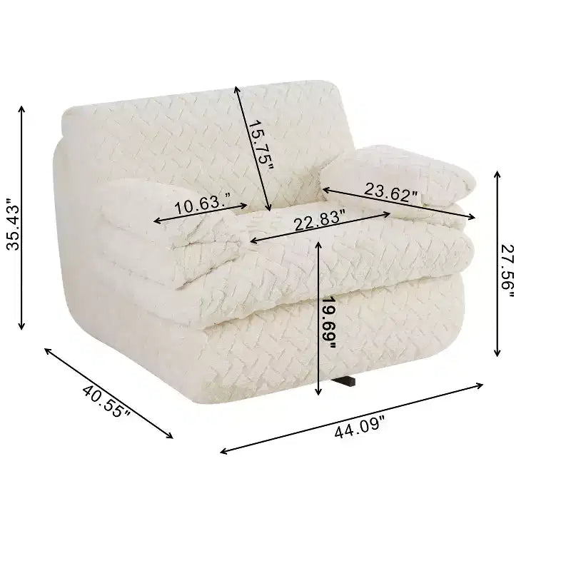 Full Compression Swivel Sofa Chair