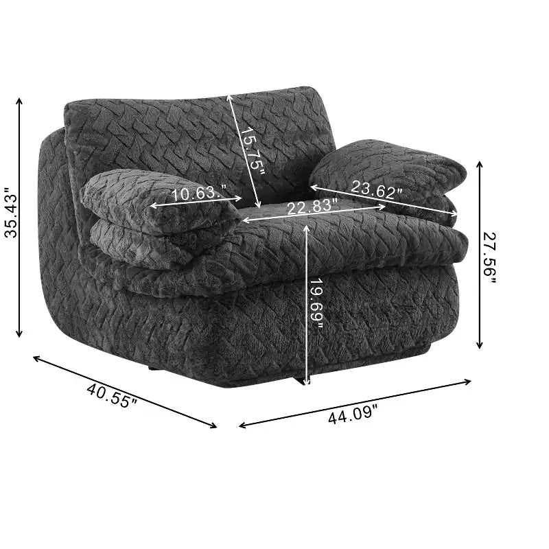 Full Compression Swivel Sofa Chair