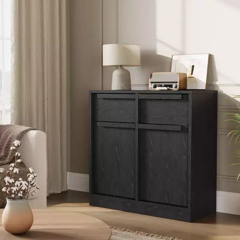 Sideboard Buffet Cabinet with 2/4 Drawers 31.5/62 Large Coffee Cabinet with Storage, Modern Storage Buffet Table for Kitchen & Dining Room