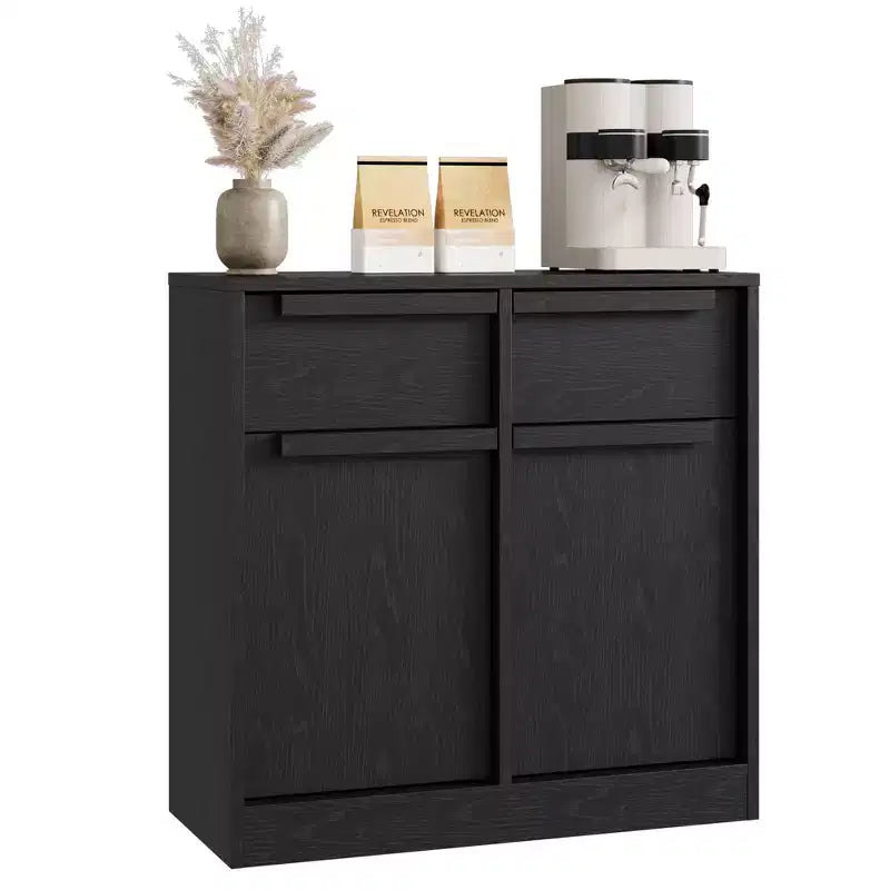 Sideboard Buffet Cabinet with 2/4 Drawers  31.5/62 Large Coffee Cabinet with Storage, Modern Storage Buffet Table for Kitchen & Dining Room