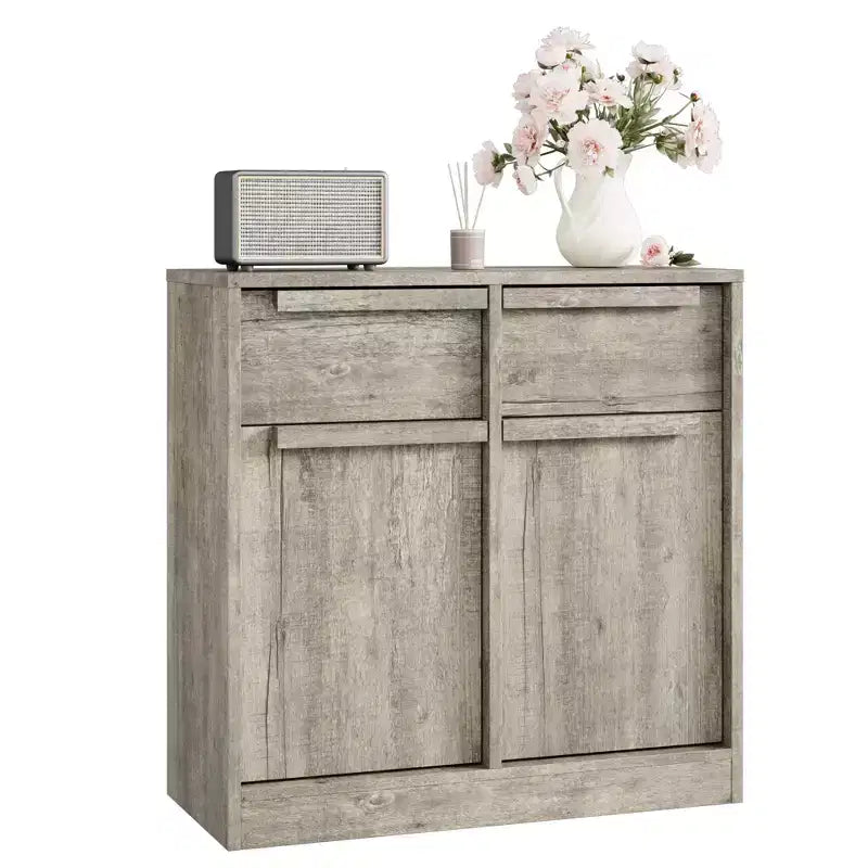 Sideboard Buffet Cabinet with 2/4 Drawers 31.5/62 Large Coffee Cabinet with Storage, Modern Storage Buffet Table for Kitchen & Dining Room
