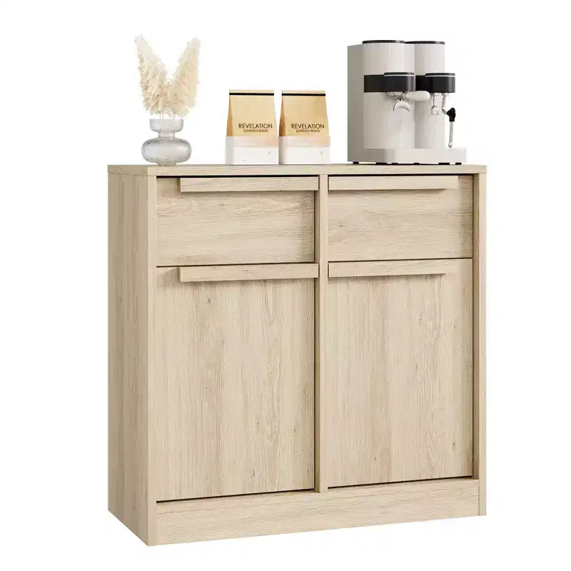 Sideboard Buffet Cabinet with 2/4 Drawers 31.5/62 Large Coffee Cabinet with Storage, Modern Storage Buffet Table for Kitchen & Dining Room