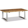 Coffee Table Multicolor Solid reclaimed wood and wrought iron