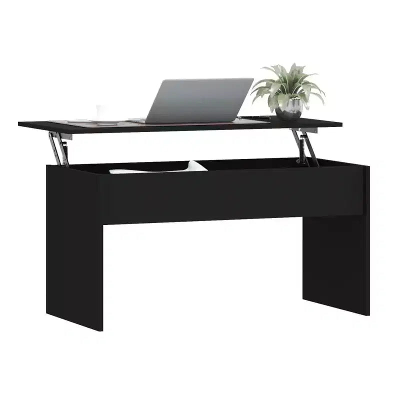 Coffee Table Black Engineered wood Medium Adjustable Armrests