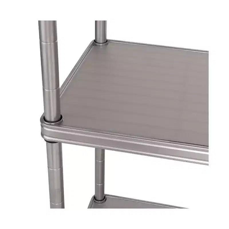 HOME 4-Tier Steel Shelving with Shelf Liners, 36 W x 14 D x 56.5 H