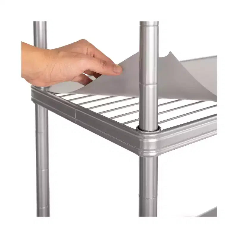 HOME 4-Tier Steel Shelving with Shelf Liners, 36 W x 14 D x 56.5 H