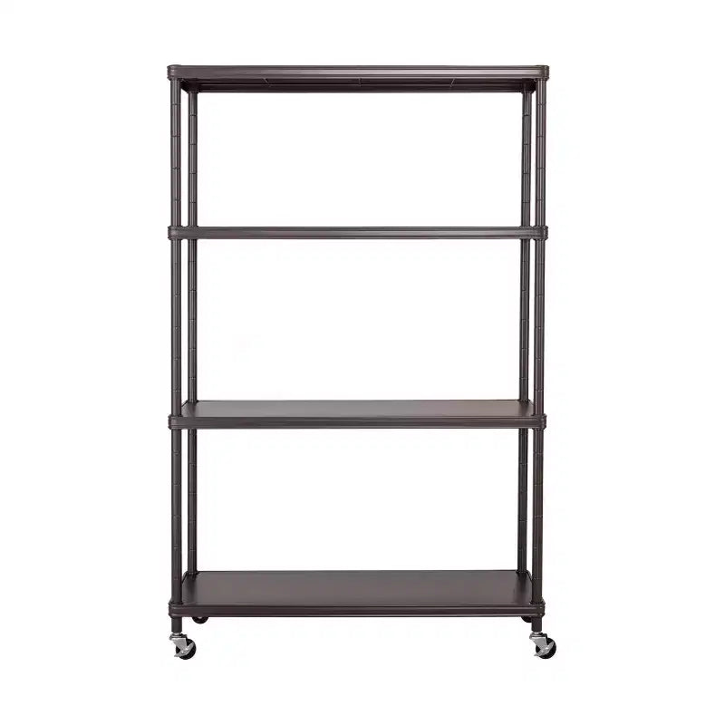 HOME 4-Tier Steel Shelving with Shelf Liners, 36 W x 14 D x 56.5 H