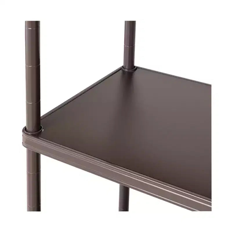 HOME 4-Tier Steel Shelving with Shelf Liners, 36 W x 14 D x 56.5 H