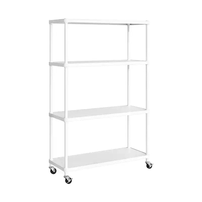 HOME 4-Tier Steel Shelving with Shelf Liners, 36 W x 14 D x 56.5 H