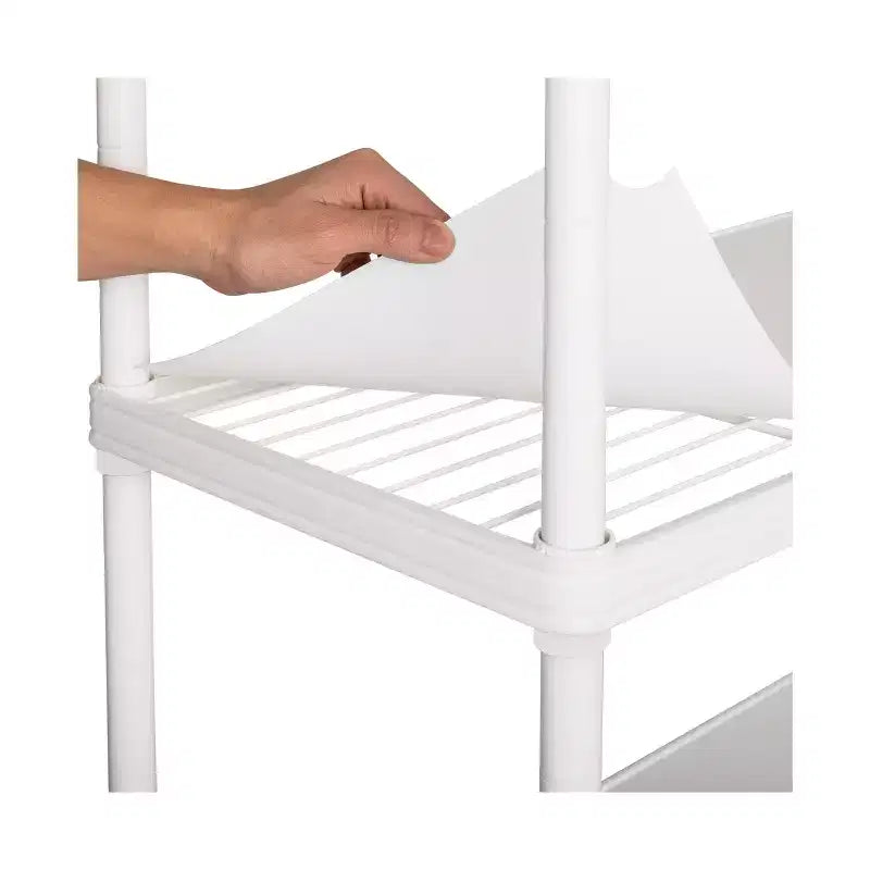 HOME 4-Tier Steel Shelving with Shelf Liners, 36 W x 14 D x 56.5 H
