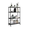 Seville Classics HOME 4-Tier Steel Shelving with Shelf Liners, 36 W x 14 D x 56.5 H