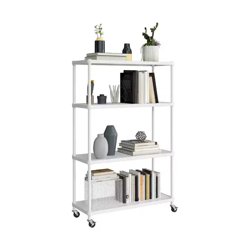 HOME 4-Tier Steel Shelving with Shelf Liners, 36 W x 14 D x 56.5 H