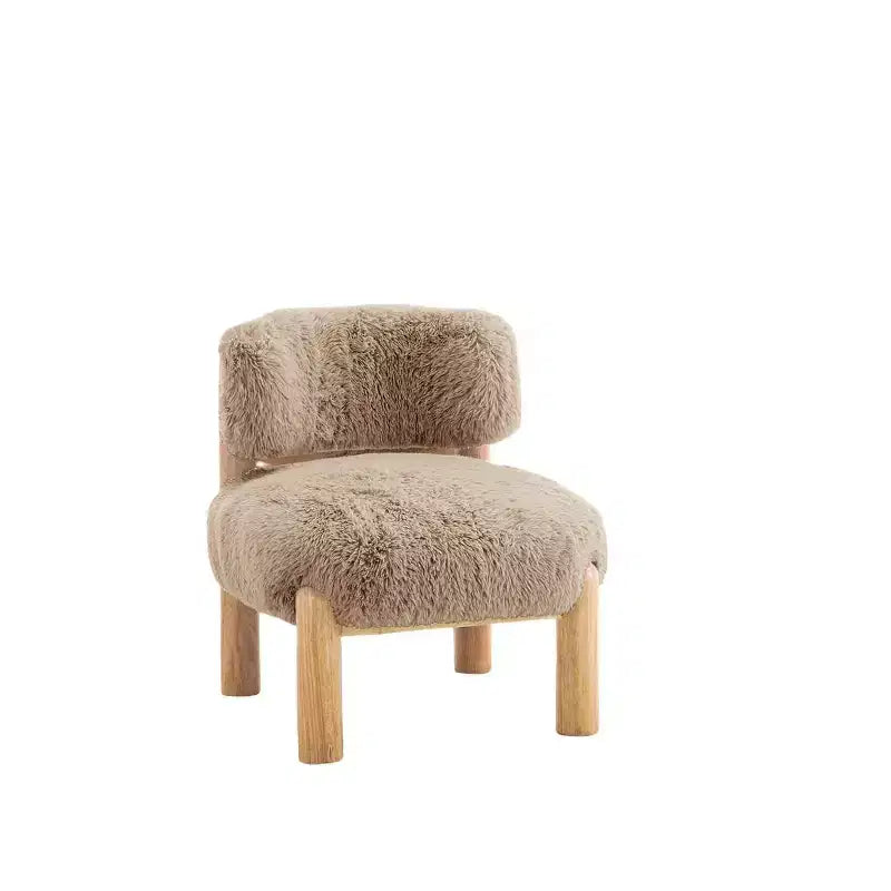 Simple Cute Round Barrel Chairs with Curved Backrest,Contemporary Style Reading Leisure Accent Chair for Bedroom,Living Room