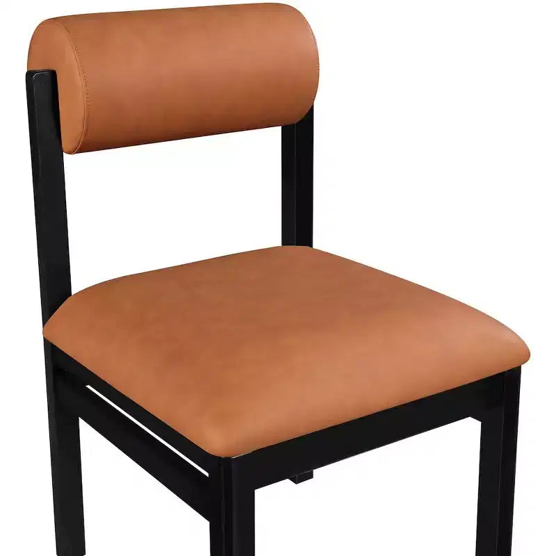 Vegan Leather Upholstered Dining Chair, Set of 2