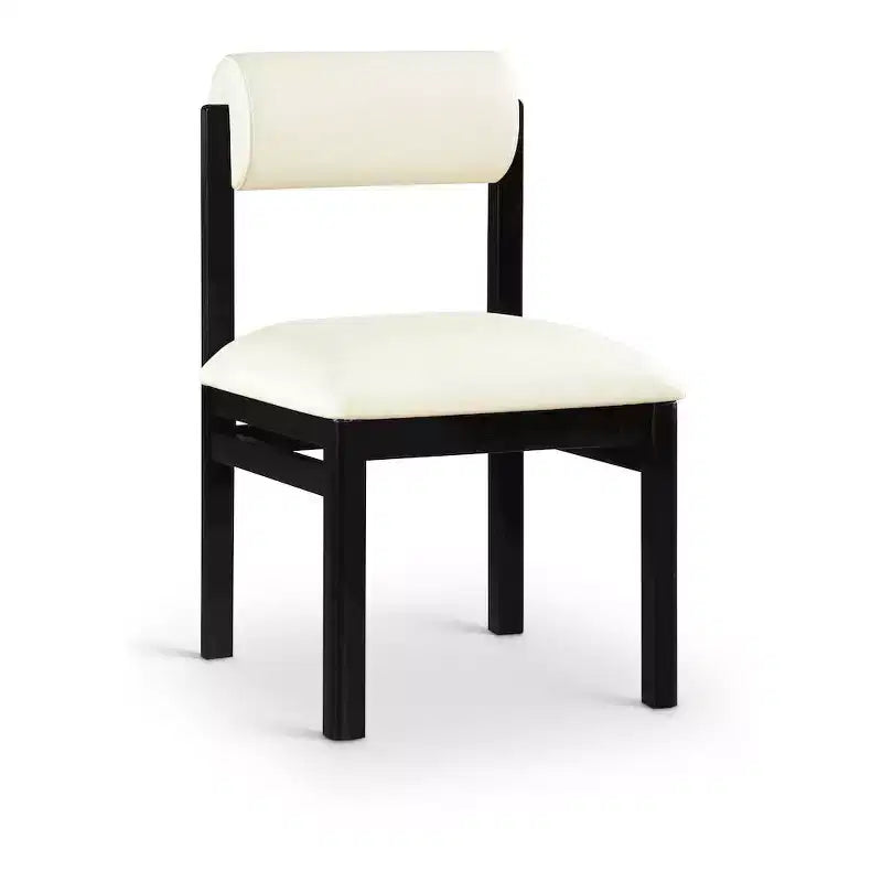 Vegan Leather Upholstered Dining Chair, Set of 2