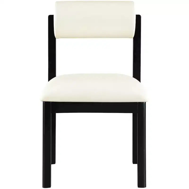 Vegan Leather Upholstered Dining Chair, Set of 2
