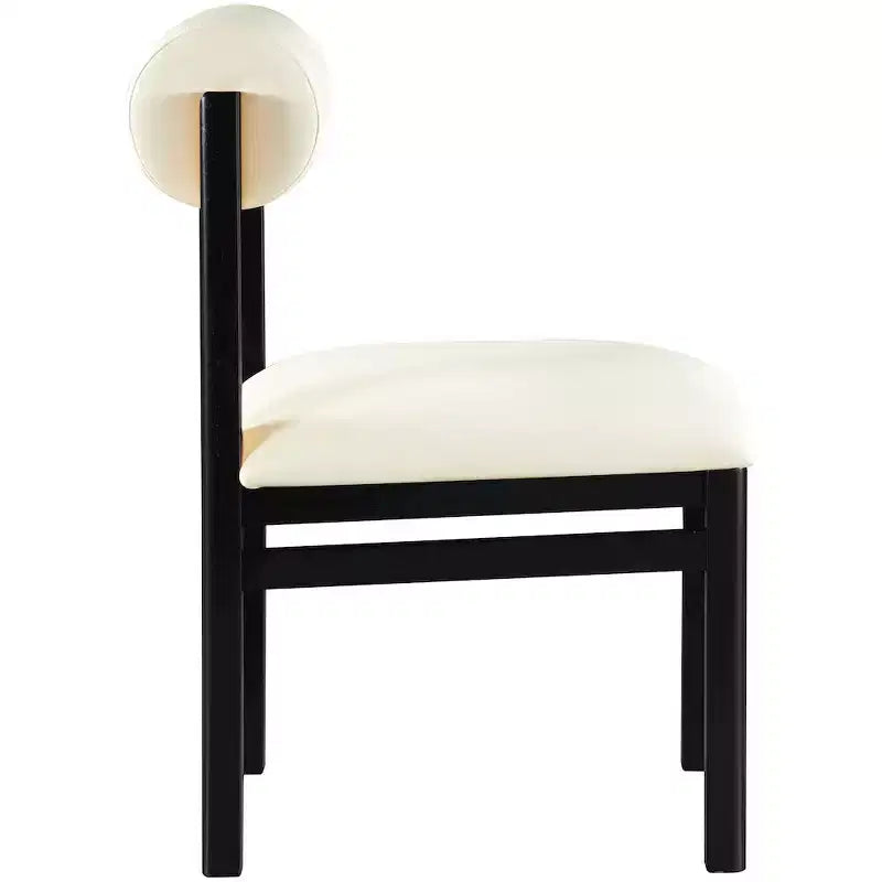 Vegan Leather Upholstered Dining Chair, Set of 2