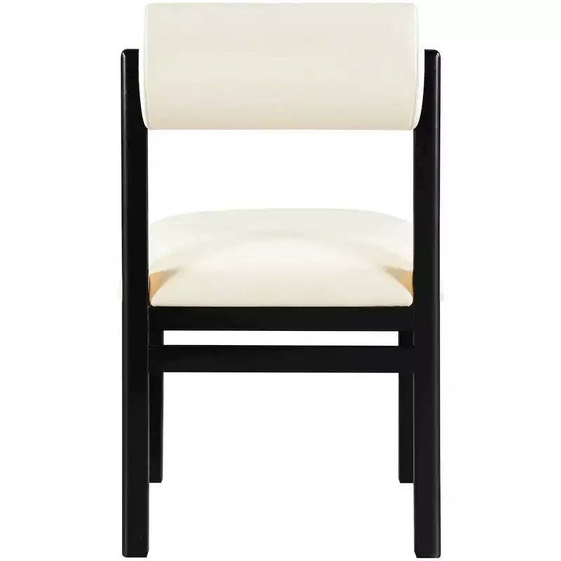 Vegan Leather Upholstered Dining Chair, Set of 2