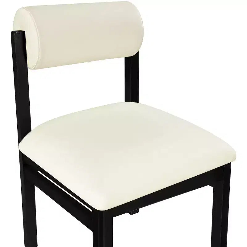 Vegan Leather Upholstered Dining Chair, Set of 2