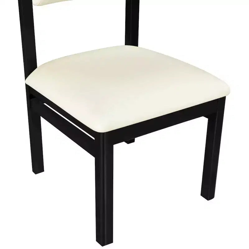 Vegan Leather Upholstered Dining Chair, Set of 2