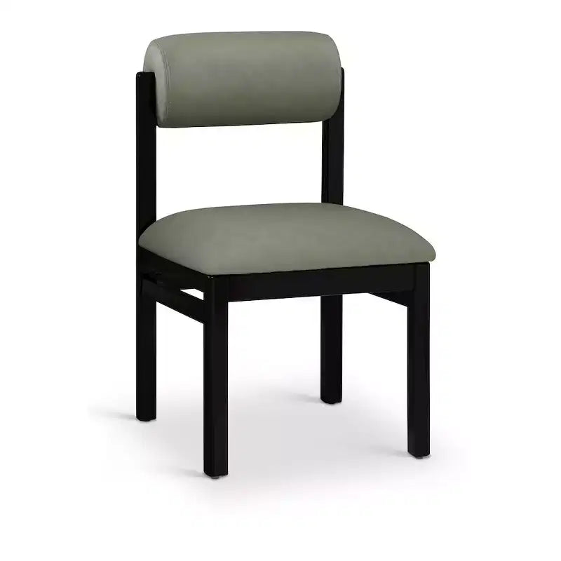 Vegan Leather Upholstered Dining Chair, Set of 2