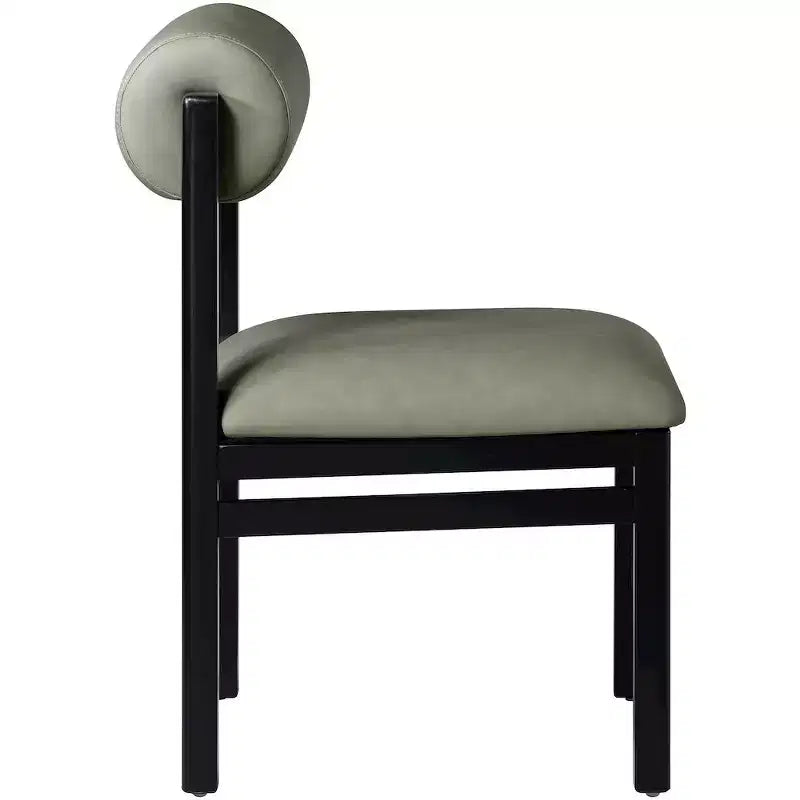 Vegan Leather Upholstered Dining Chair, Set of 2