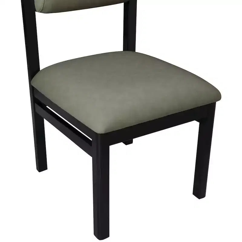 Vegan Leather Upholstered Dining Chair, Set of 2