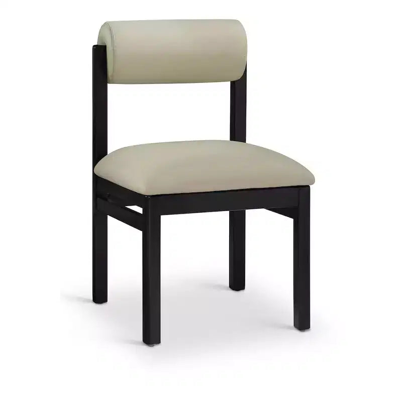 Vegan Leather Upholstered Dining Chair, Set of 2