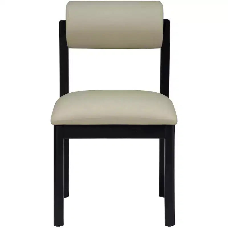 Vegan Leather Upholstered Dining Chair, Set of 2