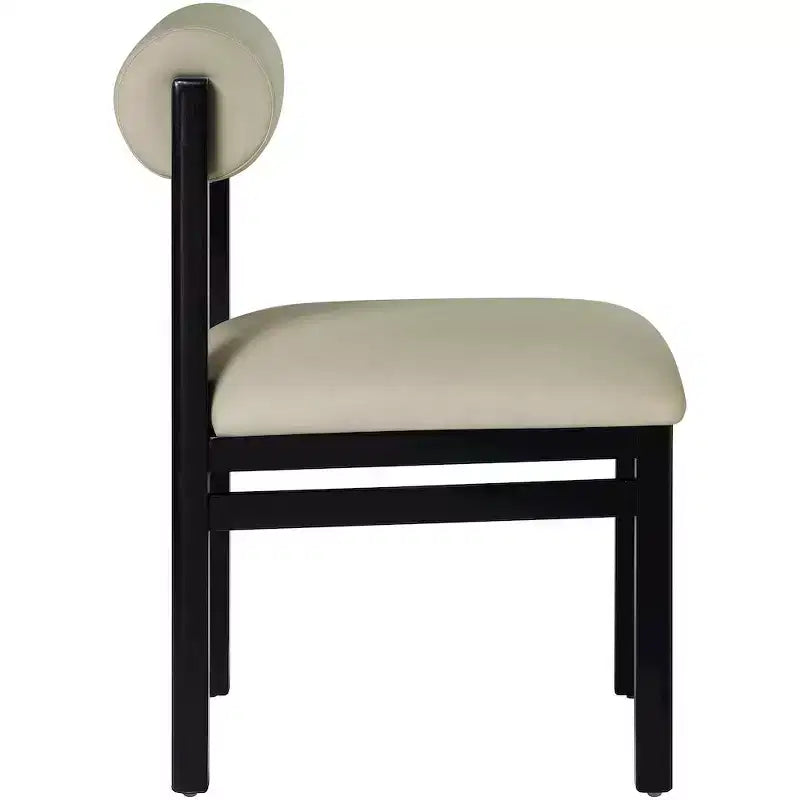 Vegan Leather Upholstered Dining Chair, Set of 2