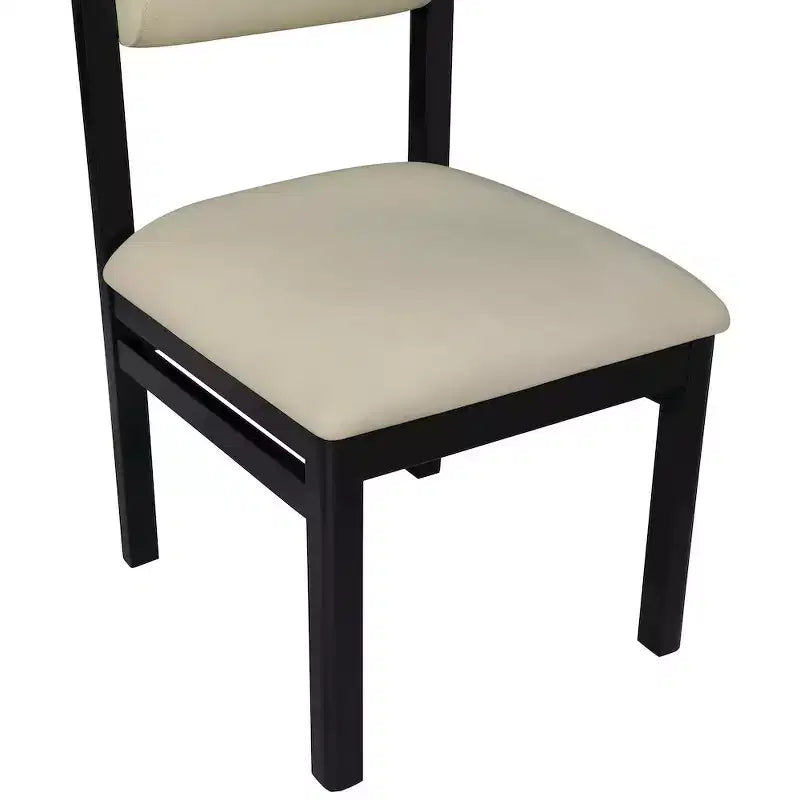 Vegan Leather Upholstered Dining Chair, Set of 2