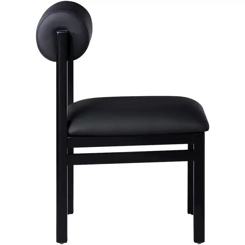 Vegan Leather Upholstered Dining Chair, Set of 2