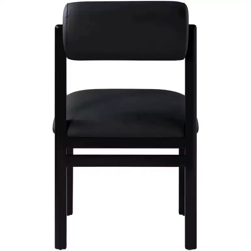 Vegan Leather Upholstered Dining Chair, Set of 2