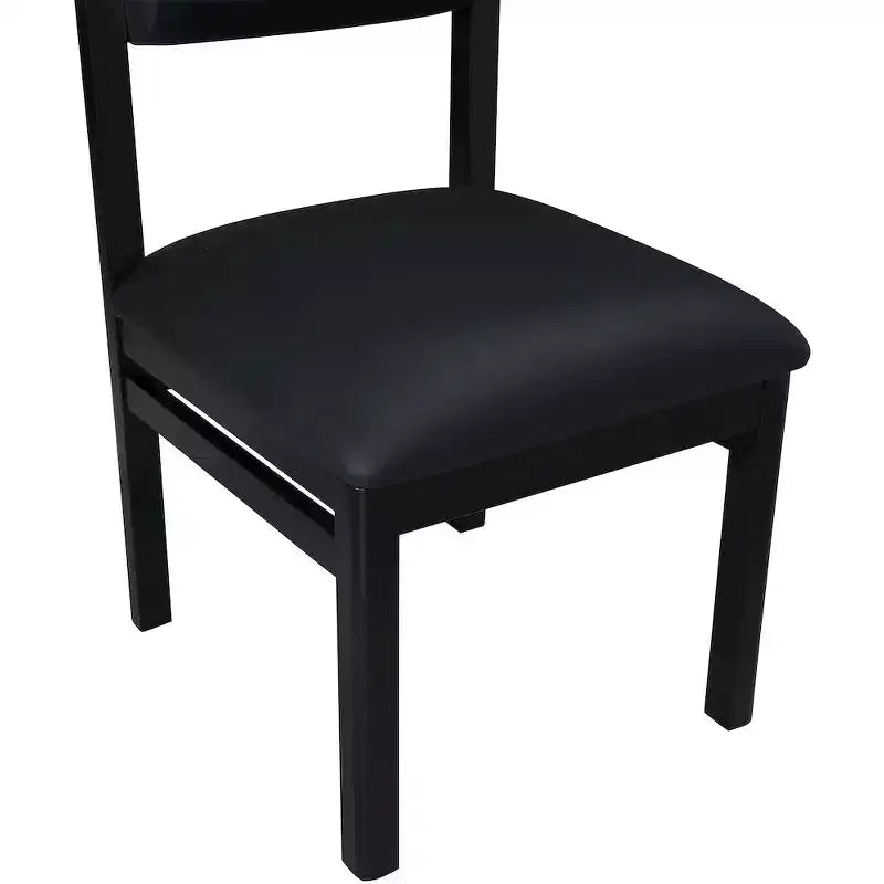 Vegan Leather Upholstered Dining Chair, Set of 2