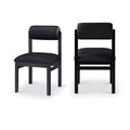 Meridian Furniture,Roundhill Vegan Leather Upholstered Dining Chair, Set of 2