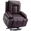 Electric Lift Recliner with Massage & Heat - Heavy Duty Adjustable PU Leather Chair for Elderly & Mobility Impaired
