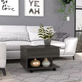 Fun little toys brand Luanda Lift Top Coffee Table, Casters, One Shelf -Espresso