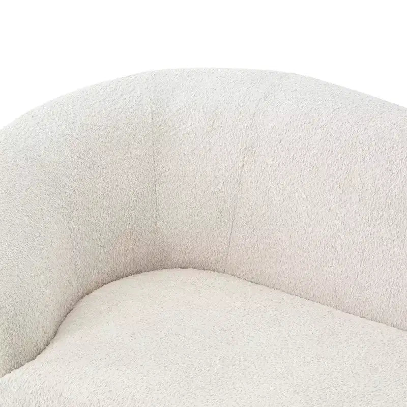 Chaise Lounge, Mid-Century Modern Sofa with Rubberwood Frame, Left-Facing Daybed for Living Room