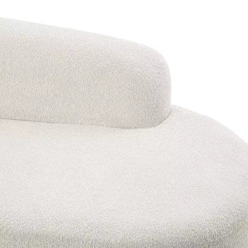 Chaise Lounge, Mid-Century Modern Sofa with Rubberwood Frame, Left-Facing Daybed for Living Room