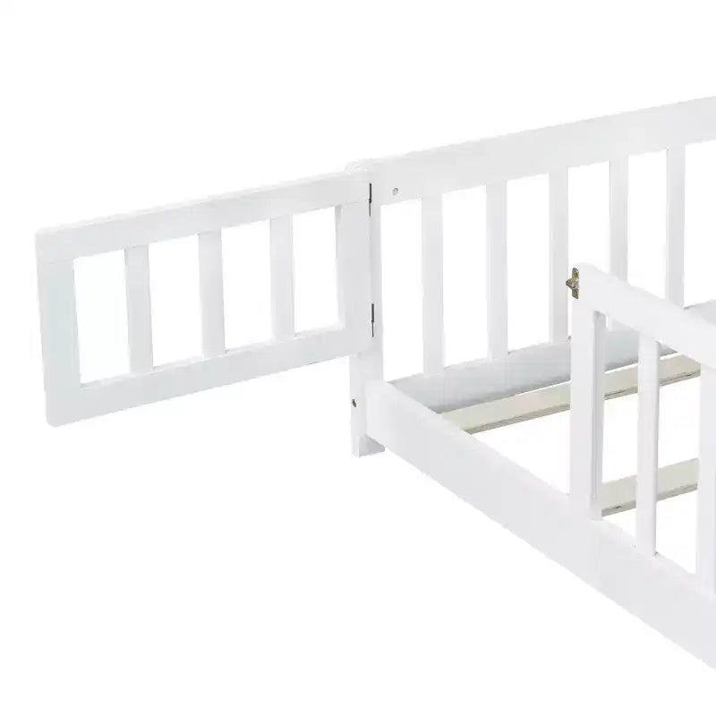 Queen Bunk Bed Safety Rail Noise-Free Design Heavy-Duty Metal