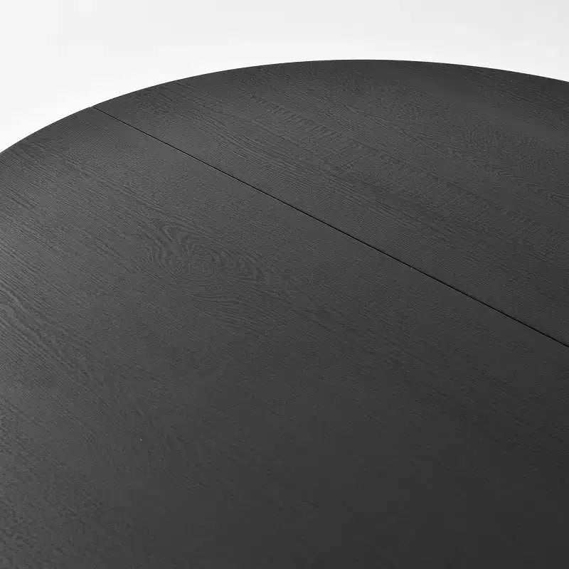 Modern Oval Dining Table with C-Shaped Legs, Stylish Large Kitchen Table with Woodgrain Finish for Home, Breakfast or Dining Room